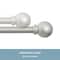 Kenney Mfg Kenney Chelsea 5/8" Standard Decorative Window Curtain Rod, 28-48", Brushed Nickel KN71608V1 - alternate 2